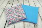 Preview: Flausch Hängematte Herzen Blau/Rosa 1