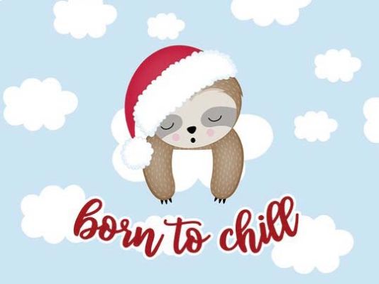Urindichte Kuscheldecke "Born to Chill Blau"