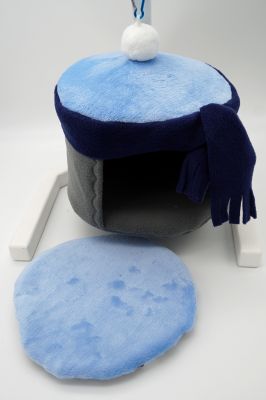 Schaukeltonne Pudelmütze blau 4