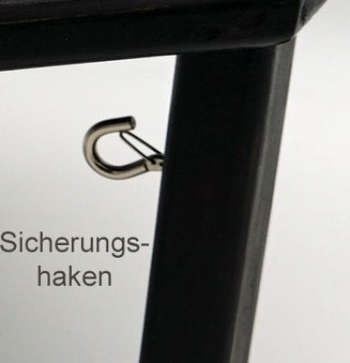 Sicherungshaken schwarz