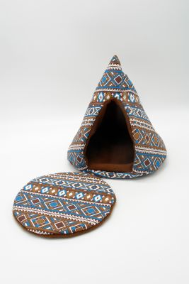 Tipi blau braun 3