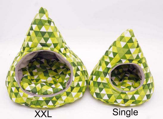 Kuscheltipi XXL "Triangel grün" - Sofort lieferbar