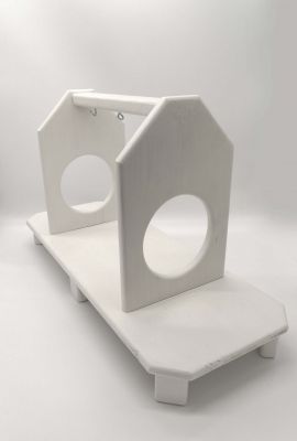 Kuschelrollengestell weiß 1