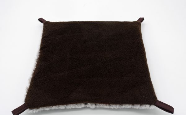 Flausch Hängematte Fell silber braun 3