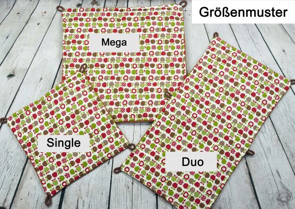 Flausch Hängematte Herzen Weiß/Gelb 3