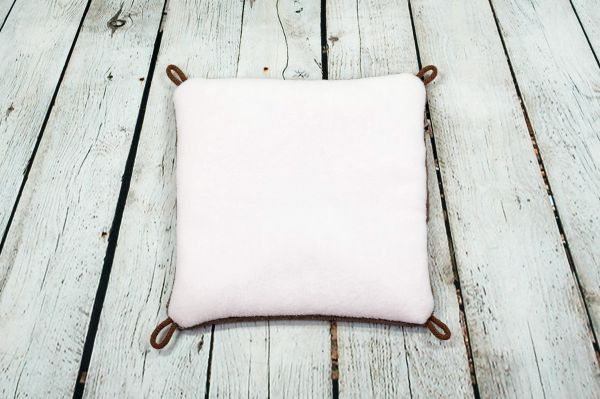 Flausch Hängematte Dunkelbraun-Rosa 1