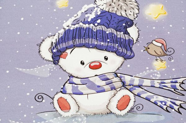 Urindichte Kuscheldecke Mützenbärchen 2