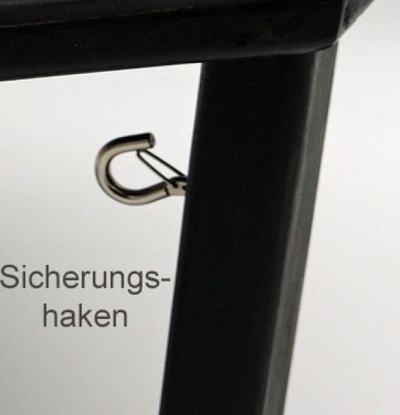 Sicherungshaken schwarz