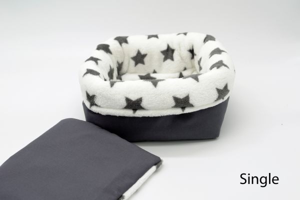 Kuschelkiste "Sterne Grau"