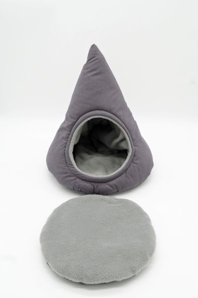 Kuscheltipi Uni Grau 4