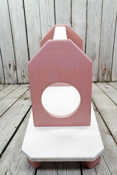 Kuschelrollengestell rosa-weiß 2