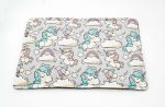 Urindichte Kuscheldecke "Einhorn grau"
